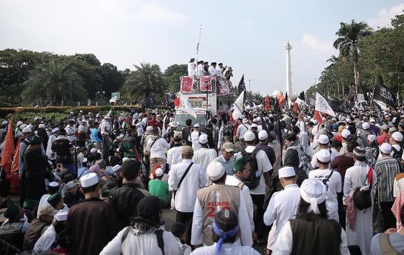 Aksi massa PA 212 di Jakarta beberapa waktu lampau.