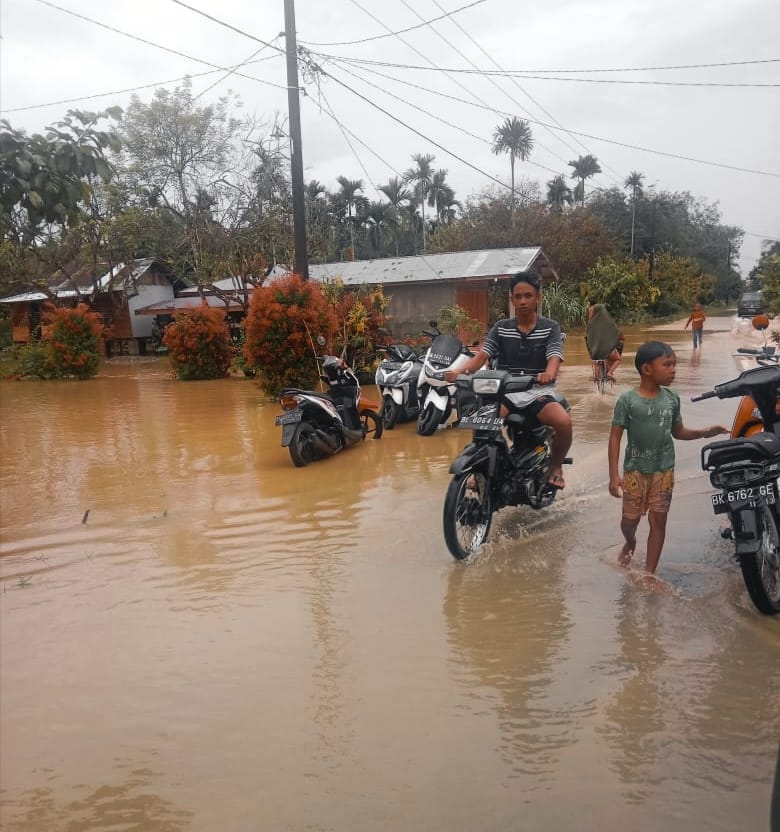 Banjir disalah satu kecamatan di Aceh